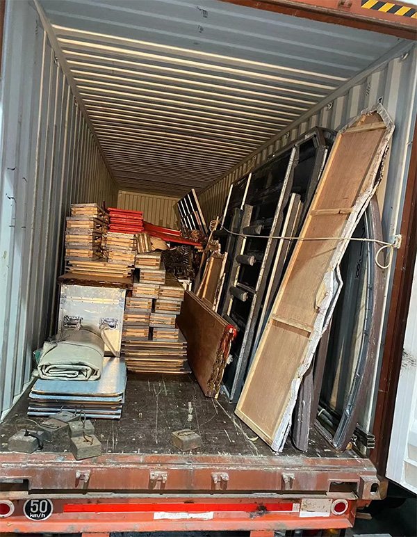 Stage Equipment unloading