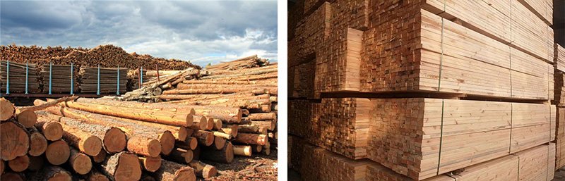 crude wood