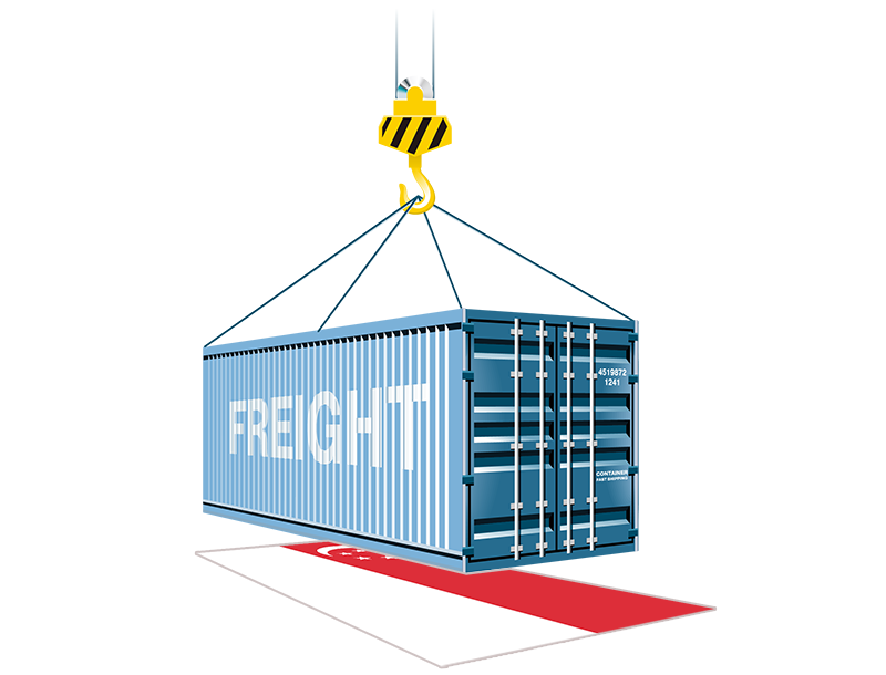 FCL container shipping to Singapore